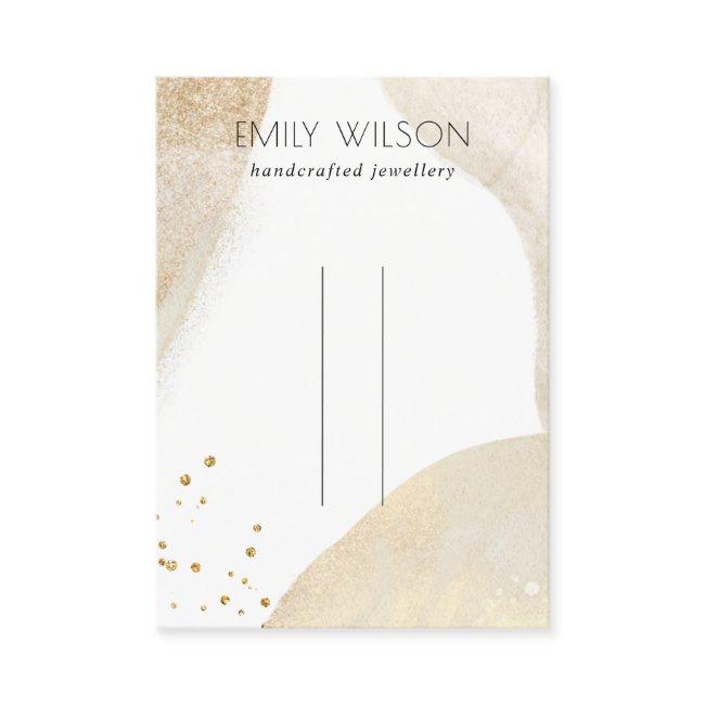 Elegant Pale Gold Abstract Shape Hairpin Display