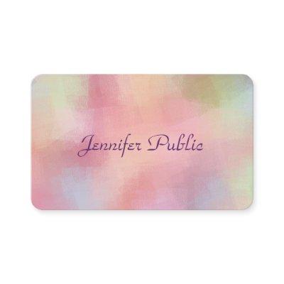 Elegant Pastel Colors Calligraphy Script Template