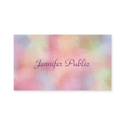Elegant Pastel Colors Handwritten Script Template