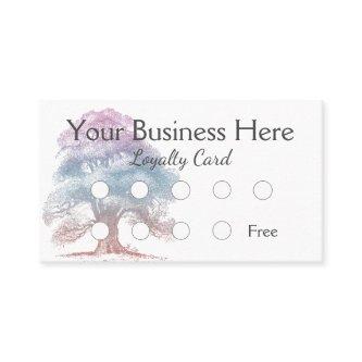 Elegant Pastel Oak Tree Illustration Loyalty