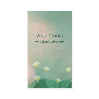 Elegant Peaceful Calm Lotus Soft Artistic Wellness Appointment Card