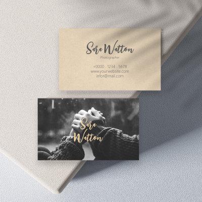 Elegant Photographer Simple Style Brown Pattern