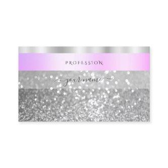 Elegant Pink and Silver Sparkling Glitter Shimmery