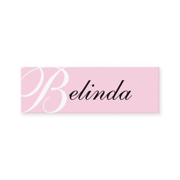Elegant pink classic typography modern monogram mini