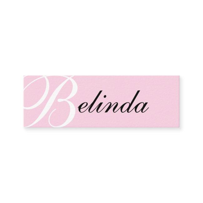 Elegant pink classic typography modern monogram mini