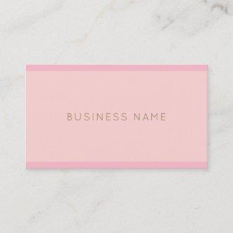 Elegant Pink Gold Modern Hand Script Name Plain