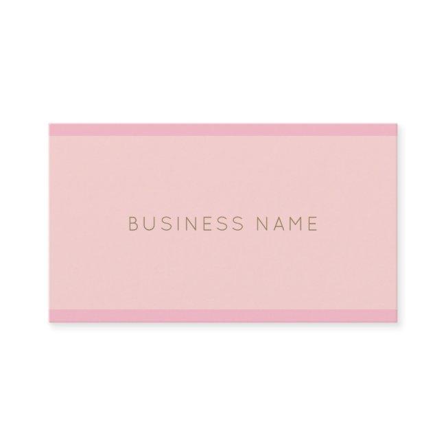 Elegant Pink Gold Modern Hand Script Name Plain