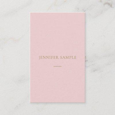 Elegant Pink Gold Text Modern Minimalist Template