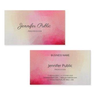 Elegant Pink Modern Template Handwritten Name