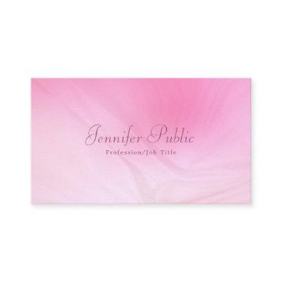 Elegant Pink Professional Template Handwritten