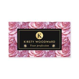 Elegant Pink Rose Mosaic Pattern
