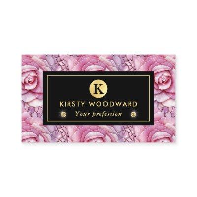 Elegant Pink Rose Mosaic Pattern