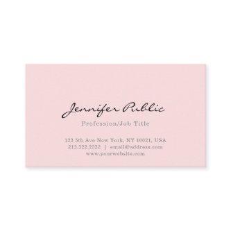 Elegant Pink Simple Professional Modern Plain