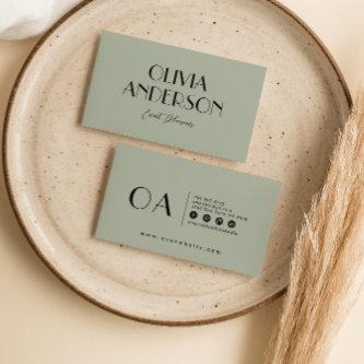 Elegant Pistachio Green Neutral Boho Chic Modern