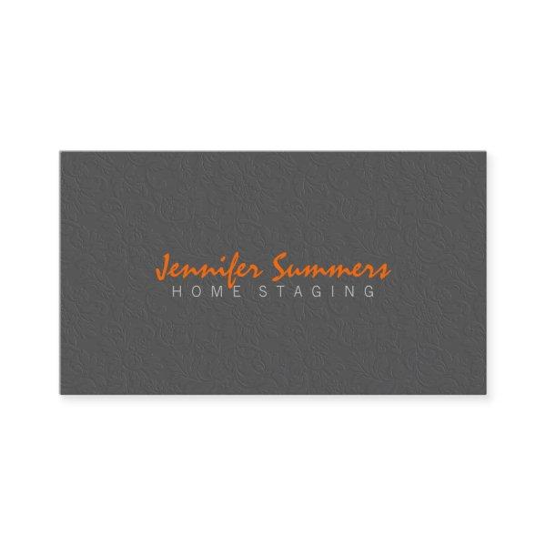 Elegant Plain Gray Vintage Floral Damasks