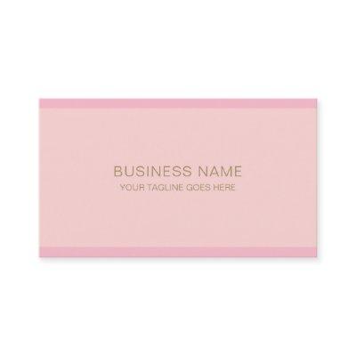 Elegant Plain Pink Gold Hand Script Text Modern