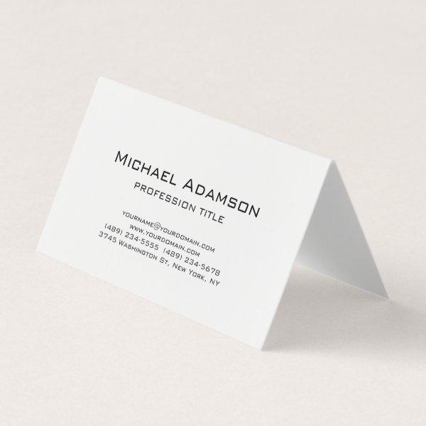 Elegant Plain Simple Black White Minimalist