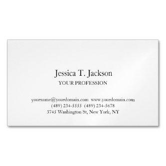 Elegant Plain Simple Professional  Magnet