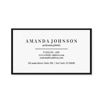 Elegant Professional Black White Minimal