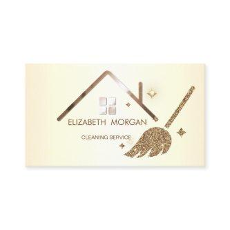 Elegant Professional Glitter Broom House