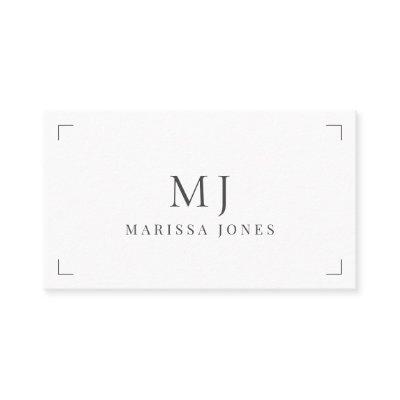 Elegant Professional Minimalist Monogram