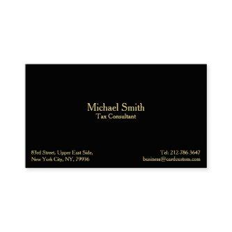 Elegant Professional Modern Black Faux Gold Custom