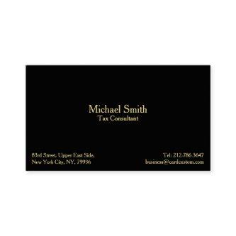 Elegant Professional Modern Black Faux Gold Custom