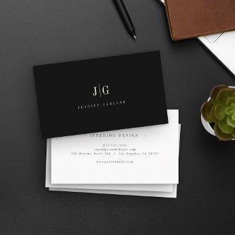 Elegant Professional Simple Monogram Minimalist