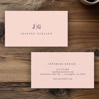 Elegant Professional Simple Monogram Minimalist