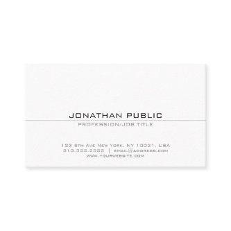 Elegant Professional Sleek White Plain Modern