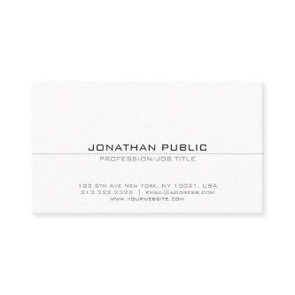 Elegant Professional Sleek White Plain Modern