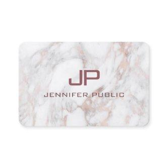 Elegant Professional Template Rose Gold Marble