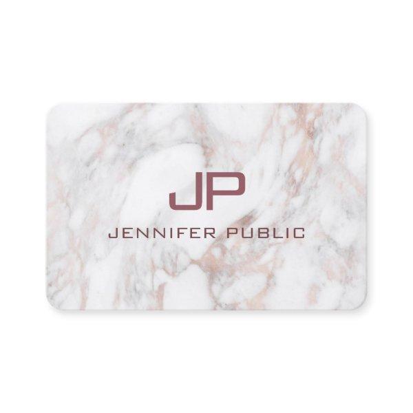 Elegant Professional Template Rose Gold Marble