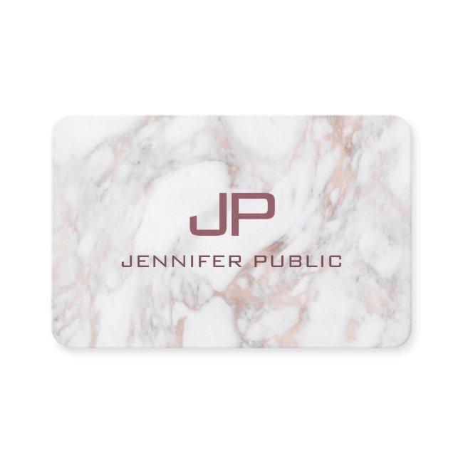 Elegant Professional Template Rose Gold Marble