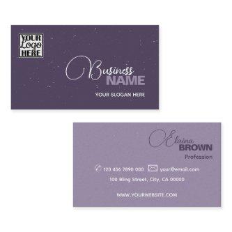 Elegant Purple Classic Simple with Logo Modern