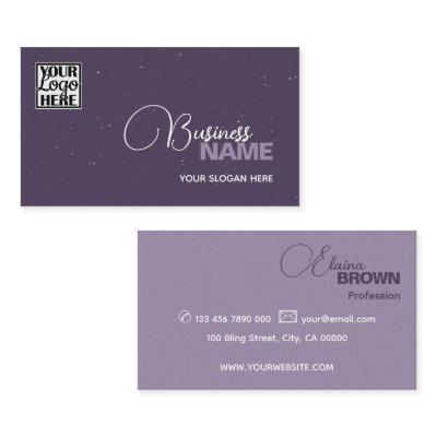 Elegant Purple Classic Simple with Logo Modern