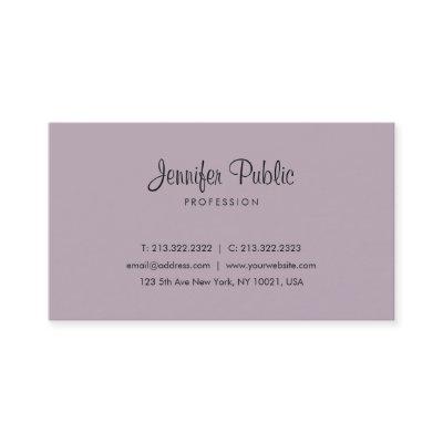 Elegant Purple Minimalistic Plain Modern Simple