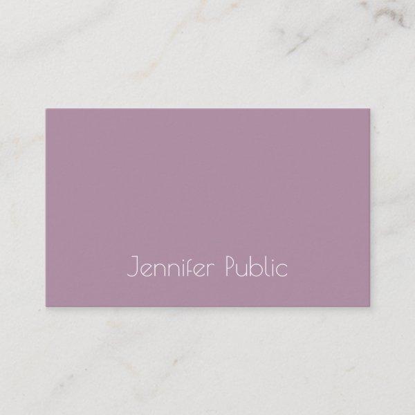 Elegant Purple Modern Minimalistic Template Trendy
