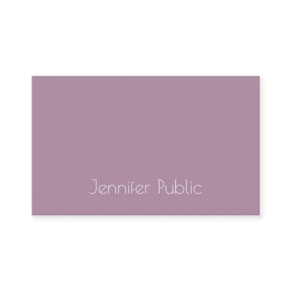 Elegant Purple Modern Minimalistic Template Trendy