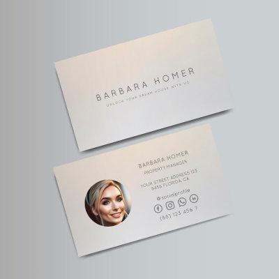 Elegant Real Estate Agent Professional Silver