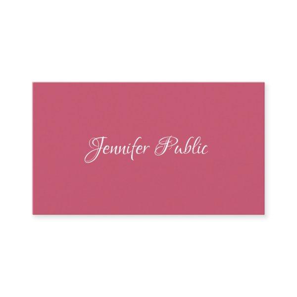 Elegant Red Professional Modern Minimalist Trendy