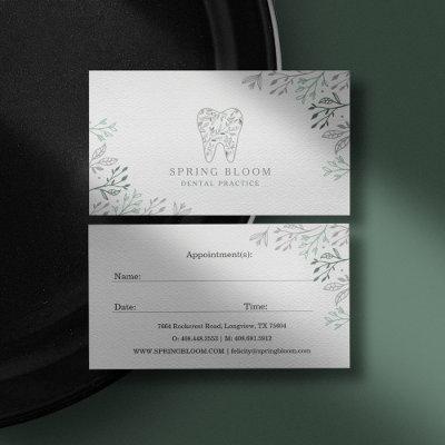 Elegant & Regal Dental Tooth Tree Logo Appointment