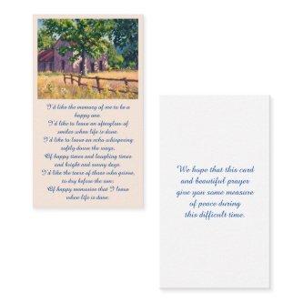 Elegant Remembrance Memorial Card