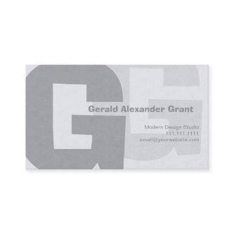 Elegant Retro Big Blue Gray G
