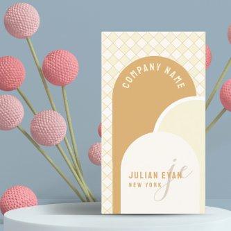 Elegant Retro Yellow Gingham