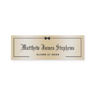 Elegant Rose Gold Formal Graduation Name Card