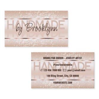 Elegant Rose Gold Luxurious Sparkle Glitter Glam