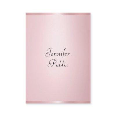 Elegant Rose Gold Modern Calligraphy Professional