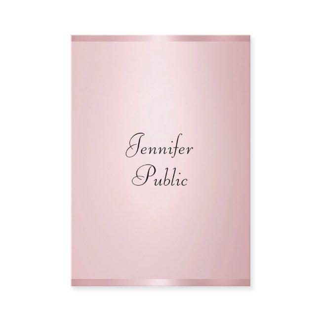 Elegant Rose Gold Modern Calligraphy Professional