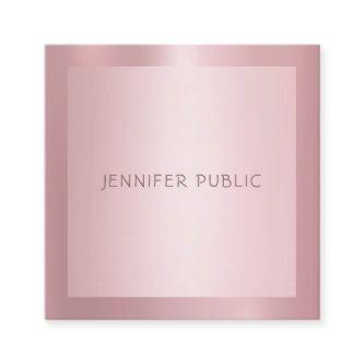 Elegant Rose Gold Professional Modern Template Square